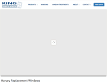 Tablet Screenshot of kingshadeandwindow.com